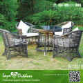 Outdoor Cheap Furniture Round Rattan Set Dining Table Set